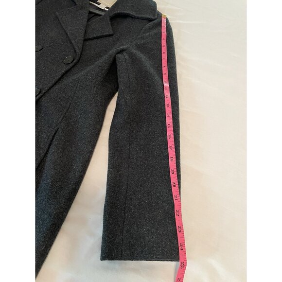 Old Navy Gold Label Size Medium Gray Wool Pea coat Double Breast University - Picture 9 of 10